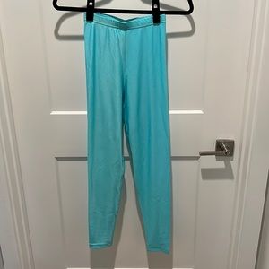 American Apparel Light Blue Shimmer Leggings